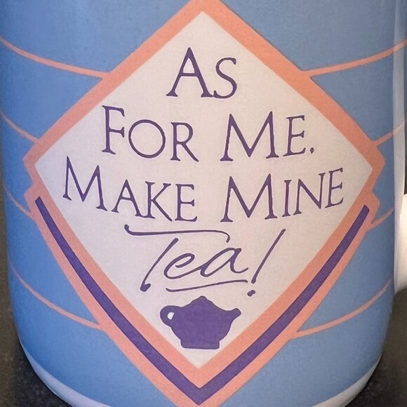 HALLMARK Mug Mates “As For Me, Make Mine Tea!” Ceramic Cup Mug ~ Made in Japan - Picture 3 of 8